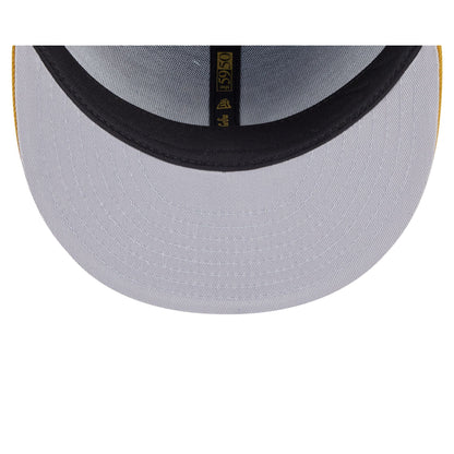 New York Mets Metallic Gold Logo 59FIFTY Fitted Hat