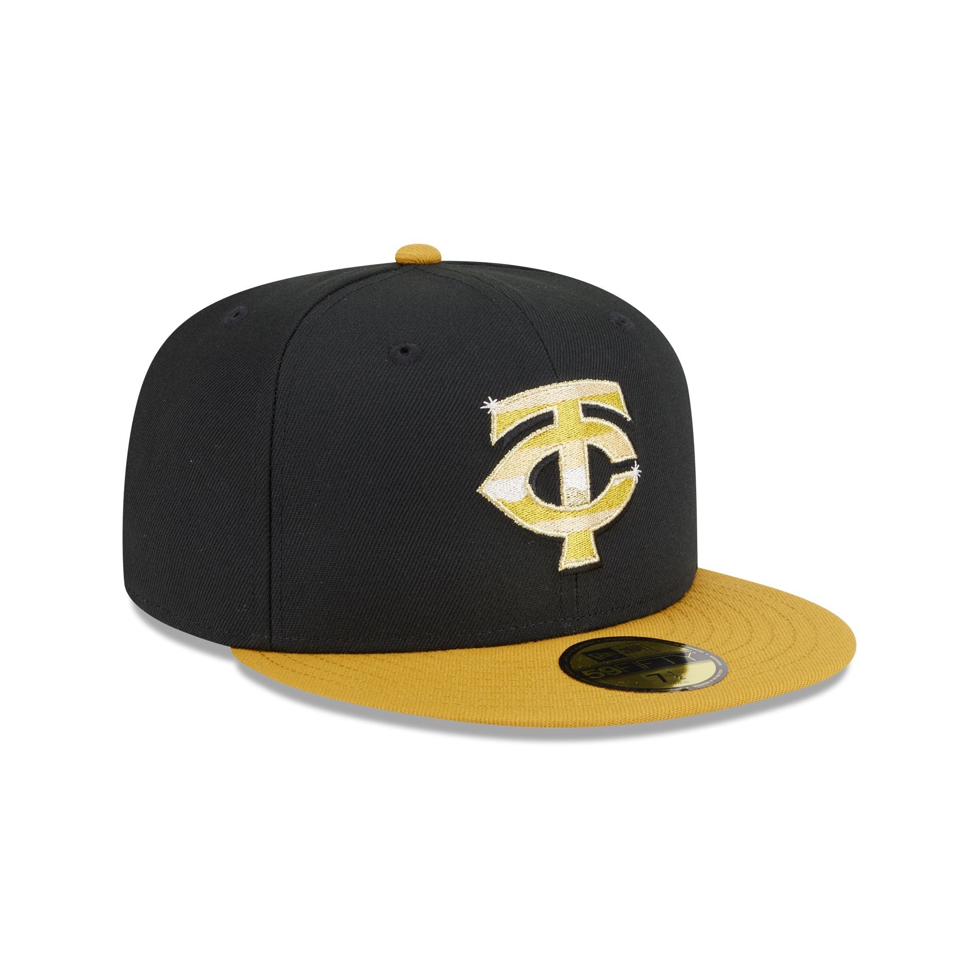 Minnesota Twins Metallic Gold Logo 59FIFTY Fitted Hat