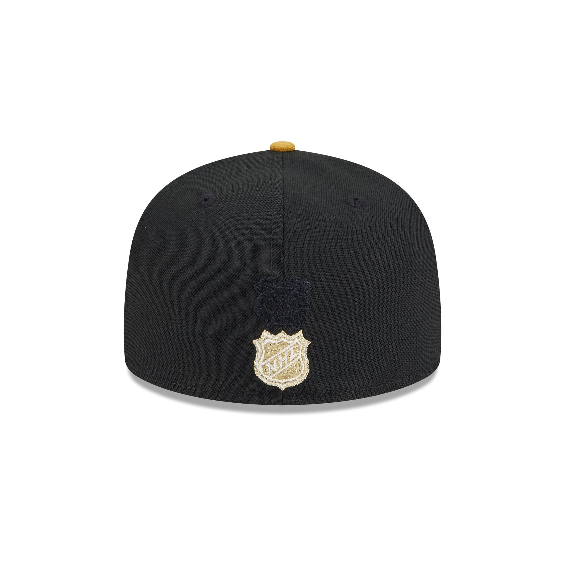 Chicago Blackhawks Metallic Gold Logo 59FIFTY Fitted Hat