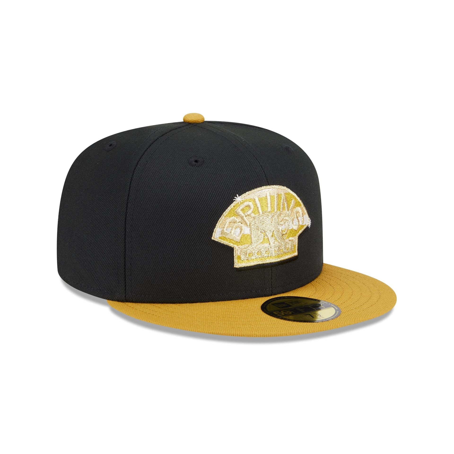 Boston Bruins Metallic Gold Logo 59FIFTY Fitted Hat