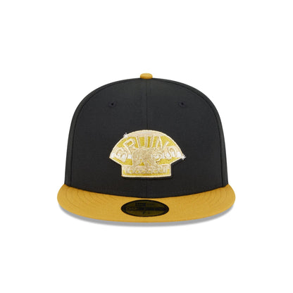 Boston Bruins Metallic Gold Logo 59FIFTY Fitted Hat