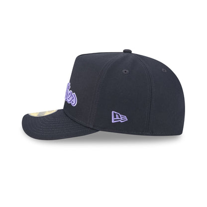 Philadelphia Phillies Navy Lavender 59FIFTY A-Frame Fitted Hat