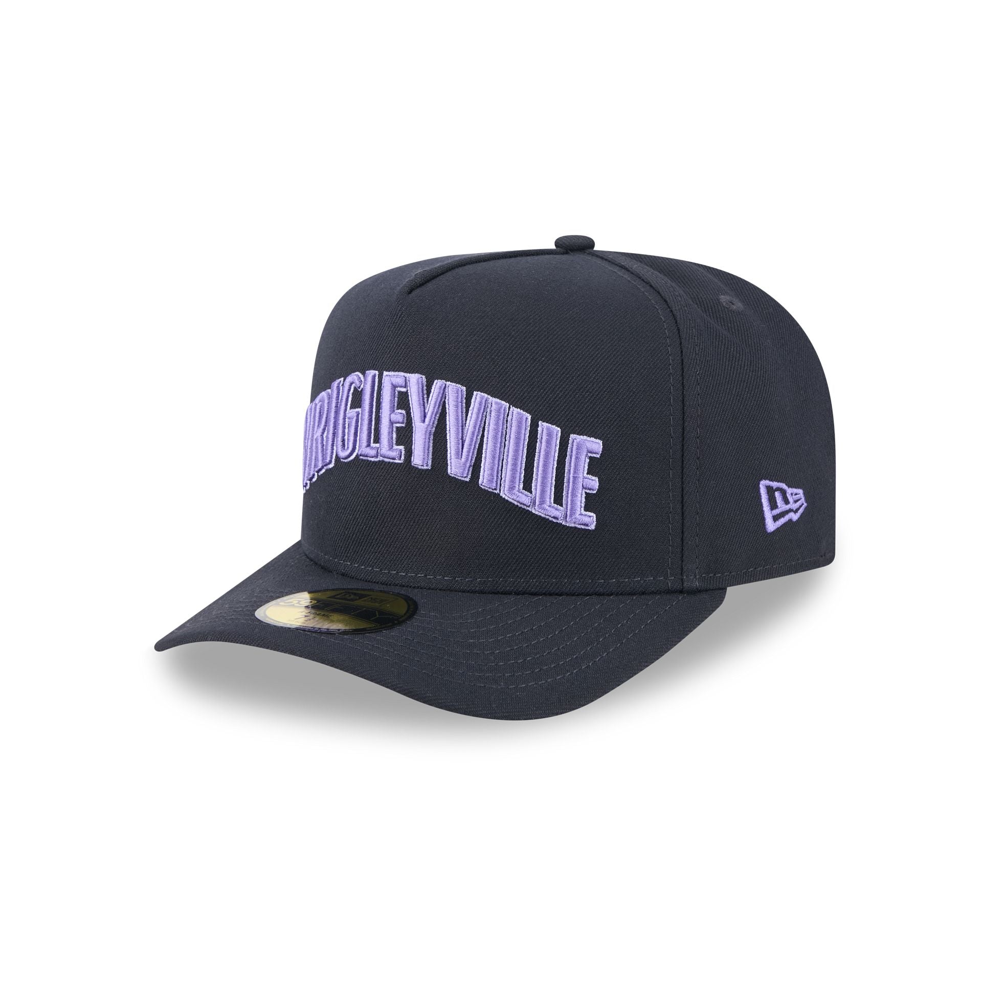 Chicago Cubs Navy Lavender 59FIFTY A-Frame Fitted Hat