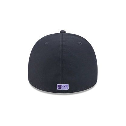 Chicago Cubs Navy Lavender 59FIFTY A-Frame Fitted Hat