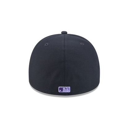 Colorado Rockies Navy Lavender 59FIFTY A-Frame Fitted Hat