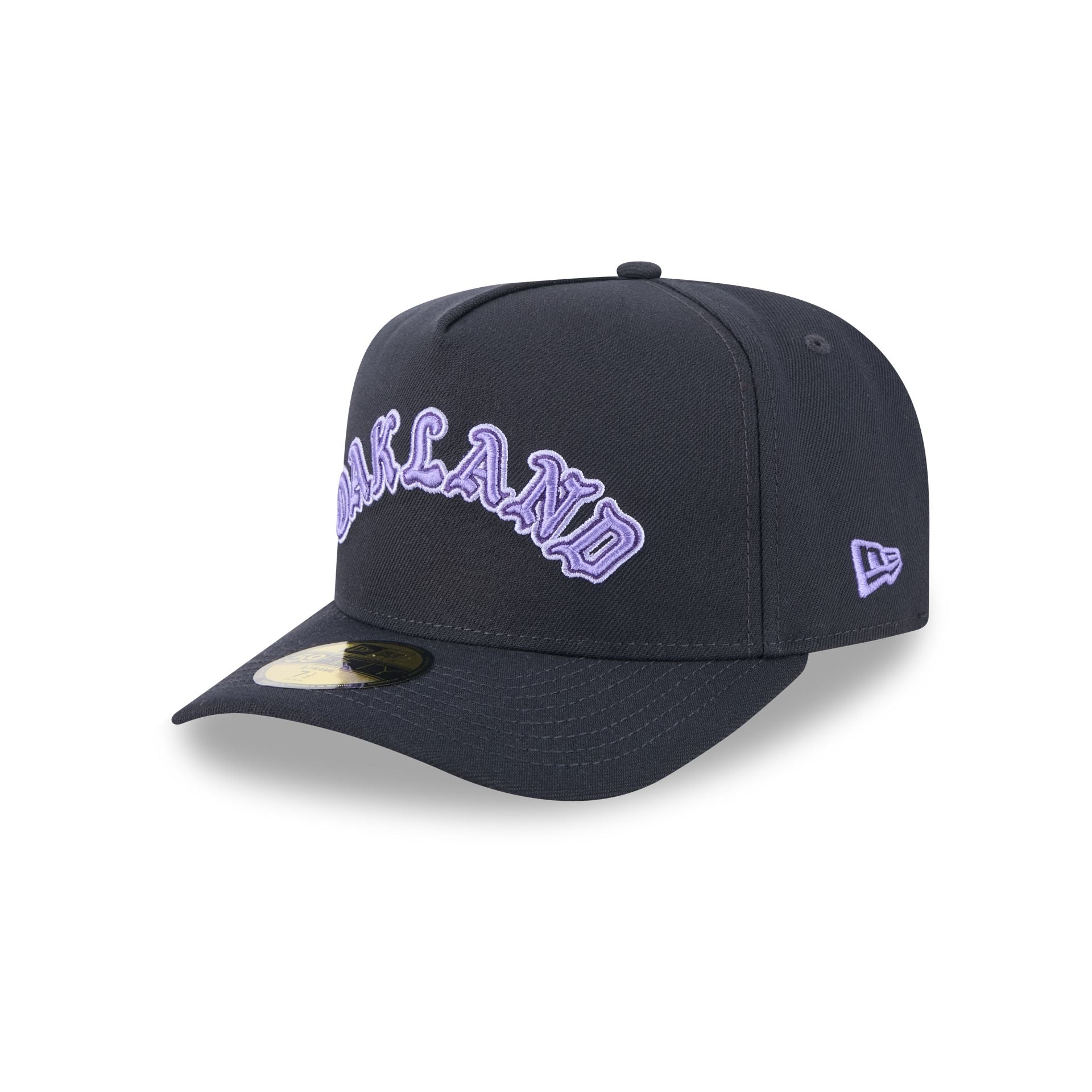 Oakland Athletics Navy Lavender 59FIFTY A-Frame Fitted Hat