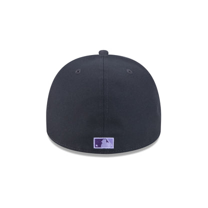 Oakland Athletics Navy Lavender 59FIFTY A-Frame Fitted Hat