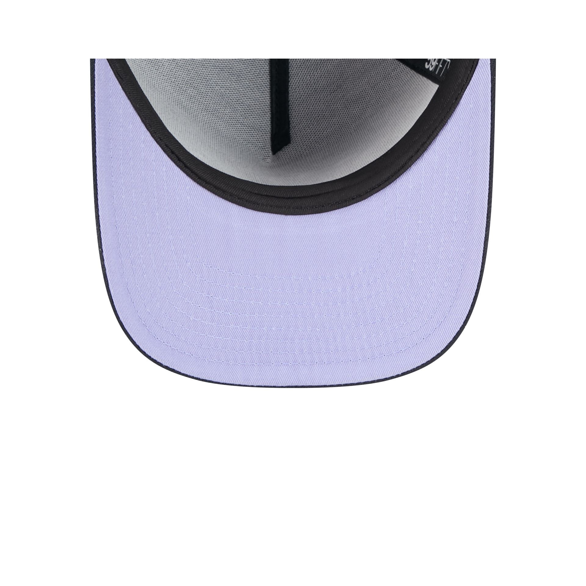 Oakland Athletics Navy Lavender 59FIFTY A-Frame Fitted Hat