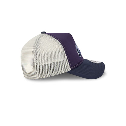 Colorado Rockies Navy Purple 9FORTY A-Frame Trucker Hat