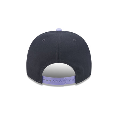 Milwaukee Brewers Navy Lavender 9FIFTY A-Frame Snapback Hat