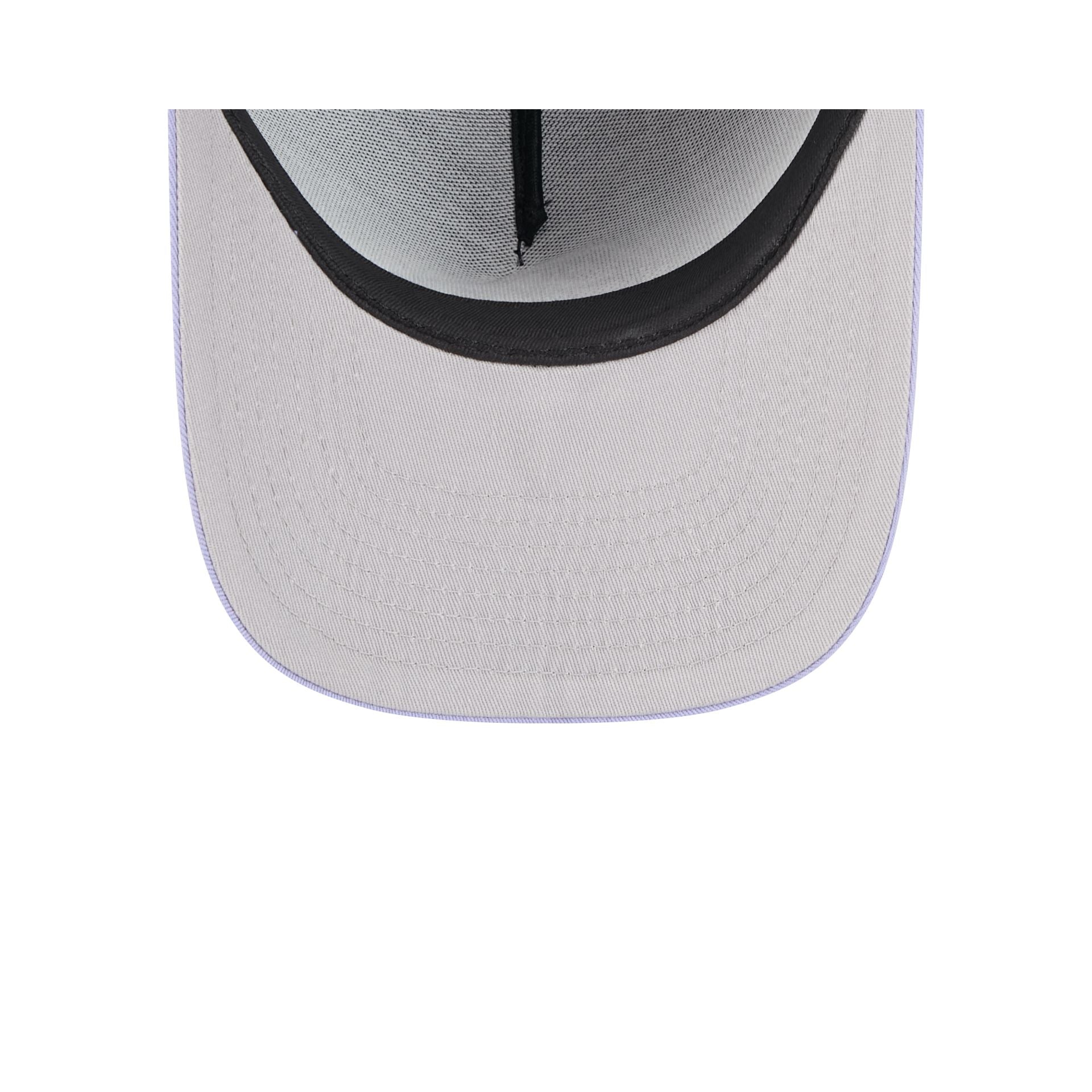 Milwaukee Brewers Navy Lavender 9FIFTY A-Frame Snapback Hat