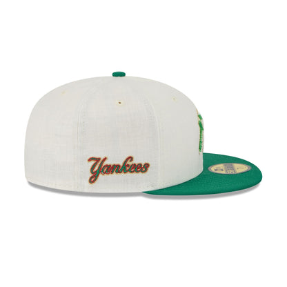 New York Yankees Beaded Linen 59FIFTY Fitted Hat