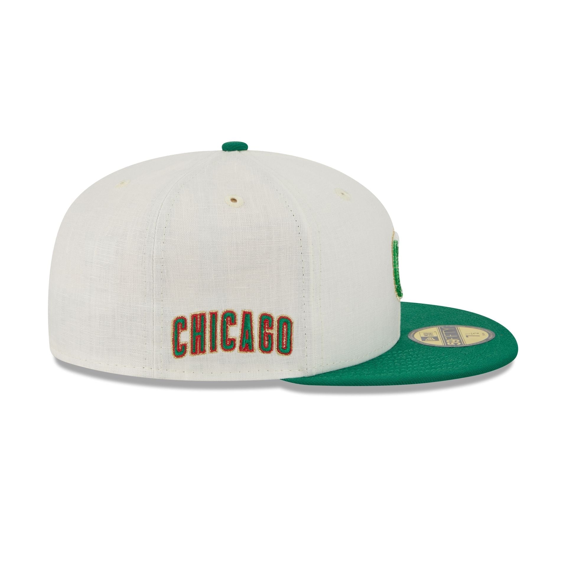 Chicago Cubs Beaded Linen 59FIFTY Fitted Hat