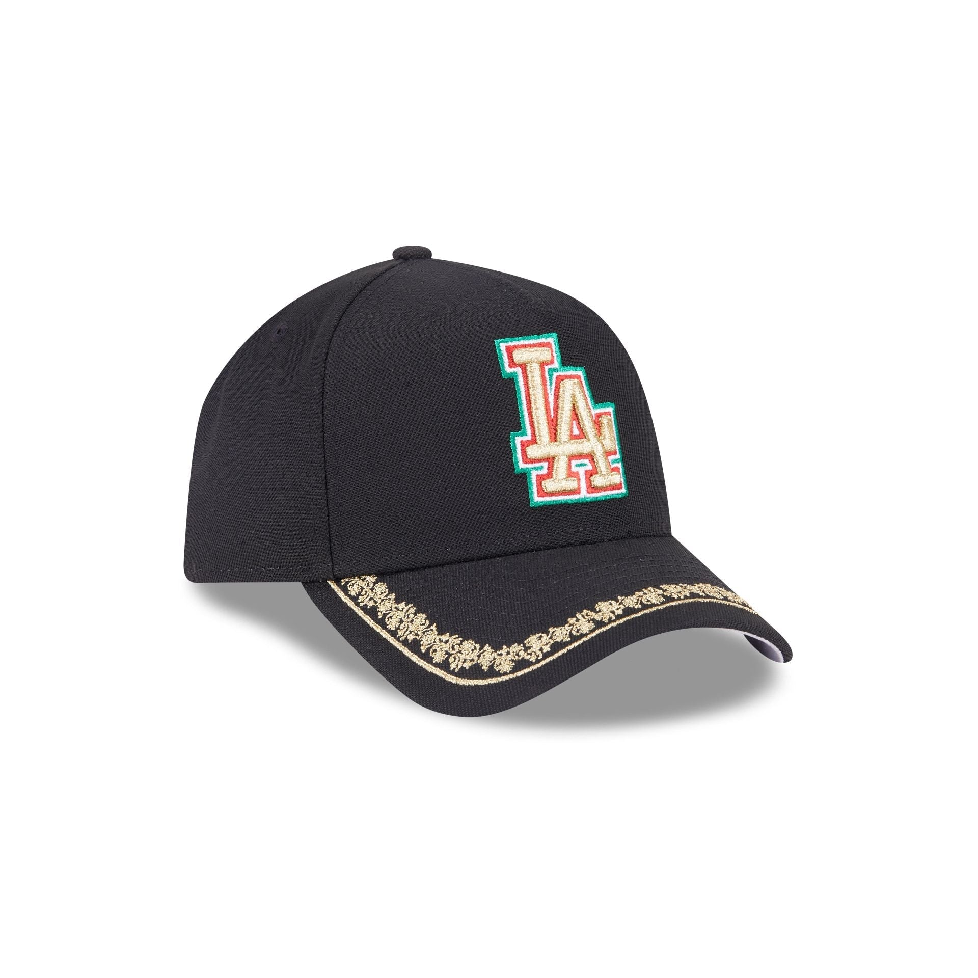 Los Angeles Dodgers Ornate Visor 9FORTY A-Frame Snapback Hat
