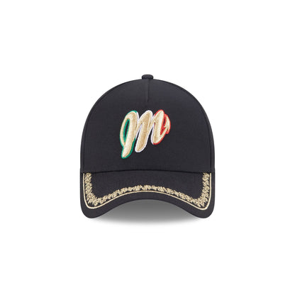 Diablos Rojos del M��xico Ornate Visor 9FORTY A-Frame Snapback Hat