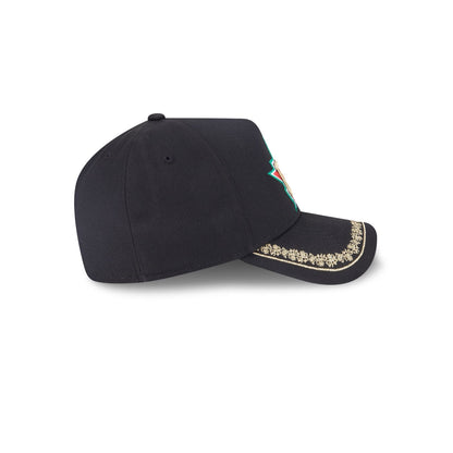 Houston Astros Ornate Visor 9FORTY A-Frame Snapback Hat