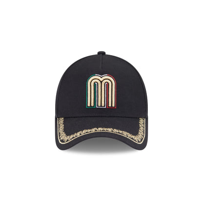Mexico Baseball Ornate Visor 9FORTY A-Frame Snapback Hat