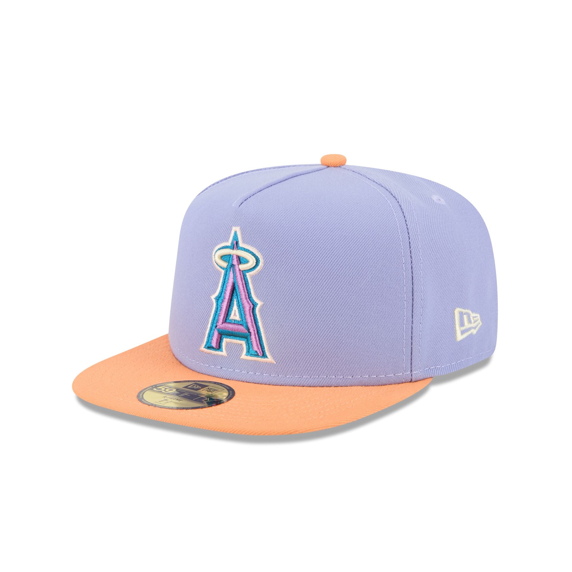 Los Angeles Angels Lavender 59FIFTY A-Frame Fitted Hat