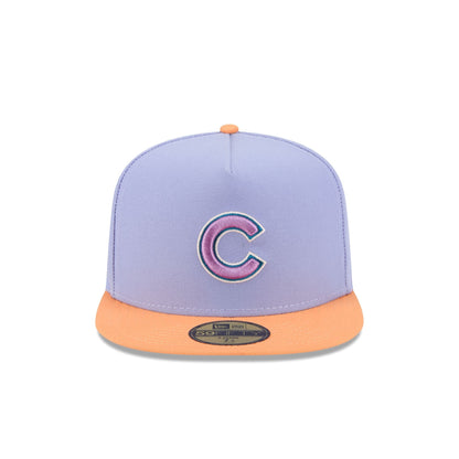 Chicago Cubs Lavender 59FIFTY A-Frame Fitted Hat