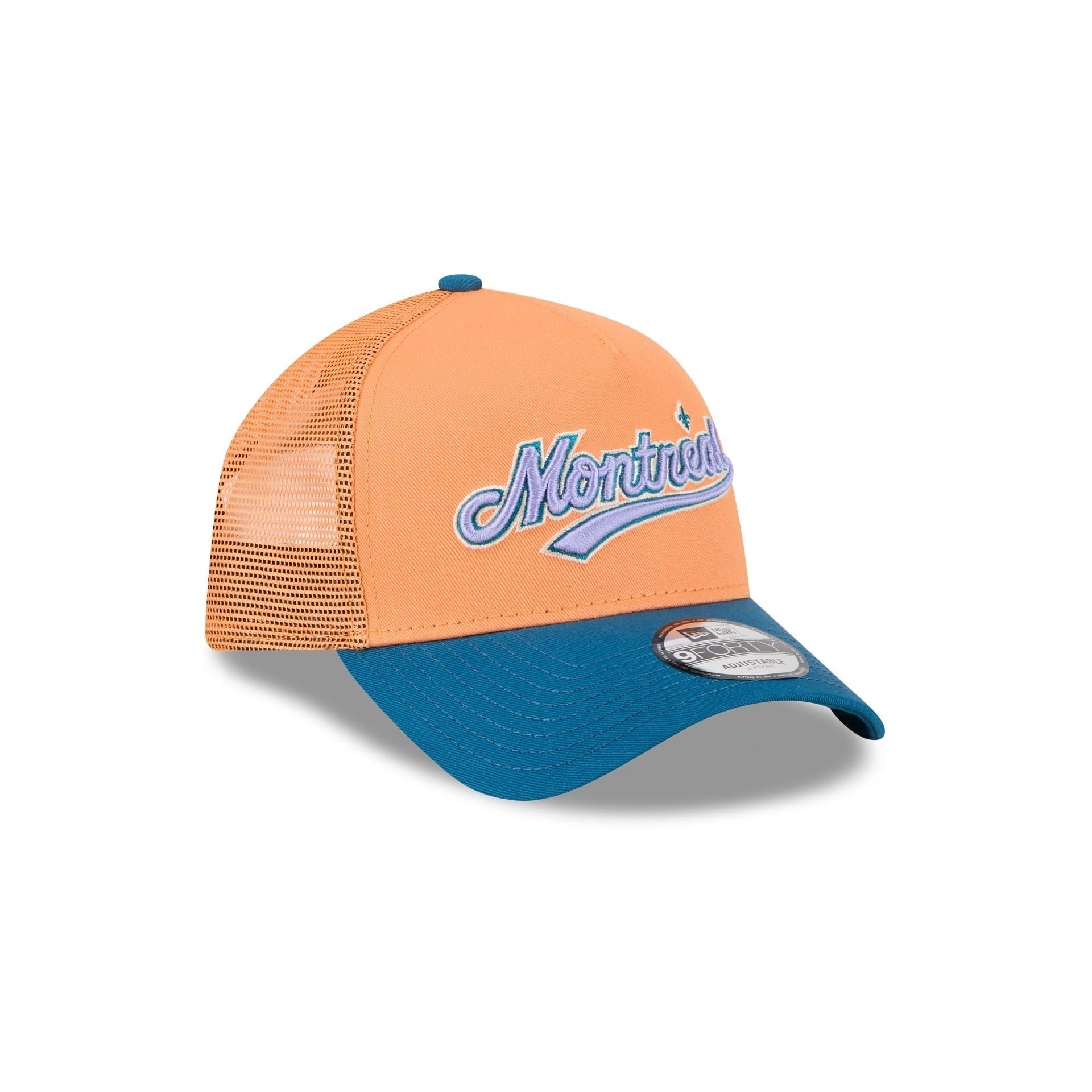 Montreal Expos Orange Glaze 9FORTY A-Frame Trucker Hat