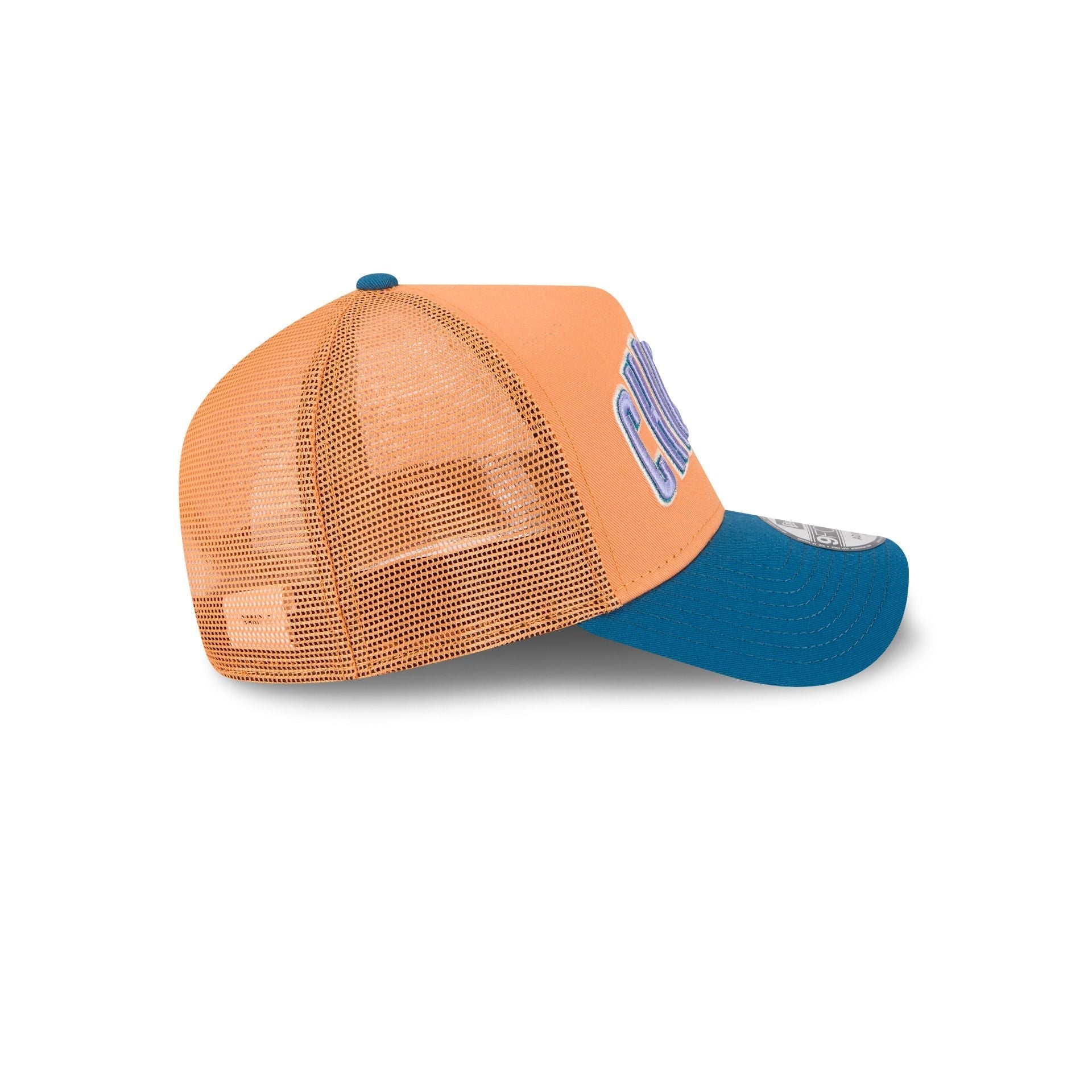 Chicago Cubs Orange Glaze 9FORTY A-Frame Trucker Hat