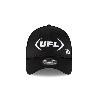 UFL Black 39THIRTY Stretch Fit Hat