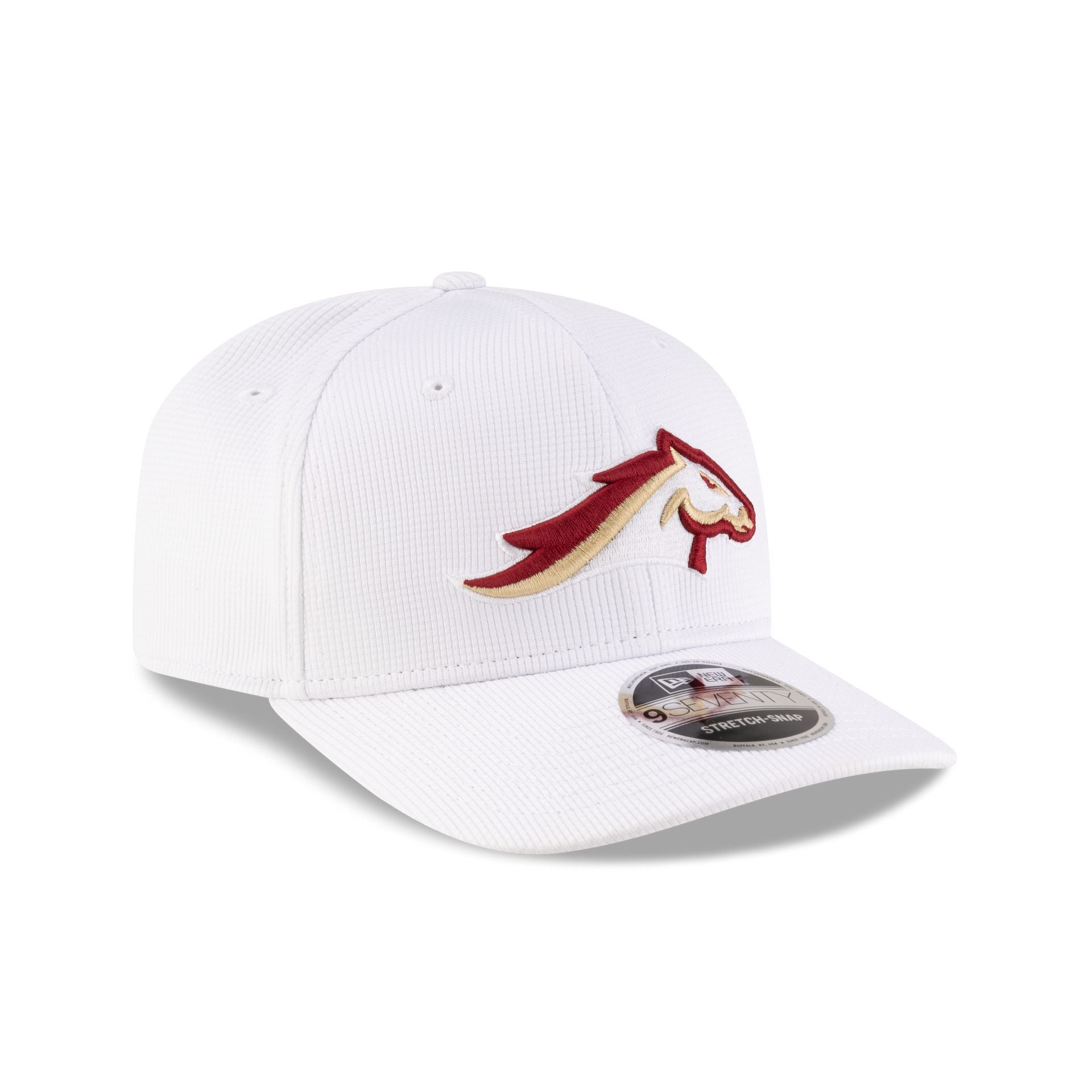 Birmingham Stallions White 9SEVENTY Stretch-Snap Hat