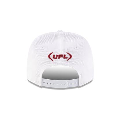 Birmingham Stallions White 9SEVENTY Stretch-Snap Hat
