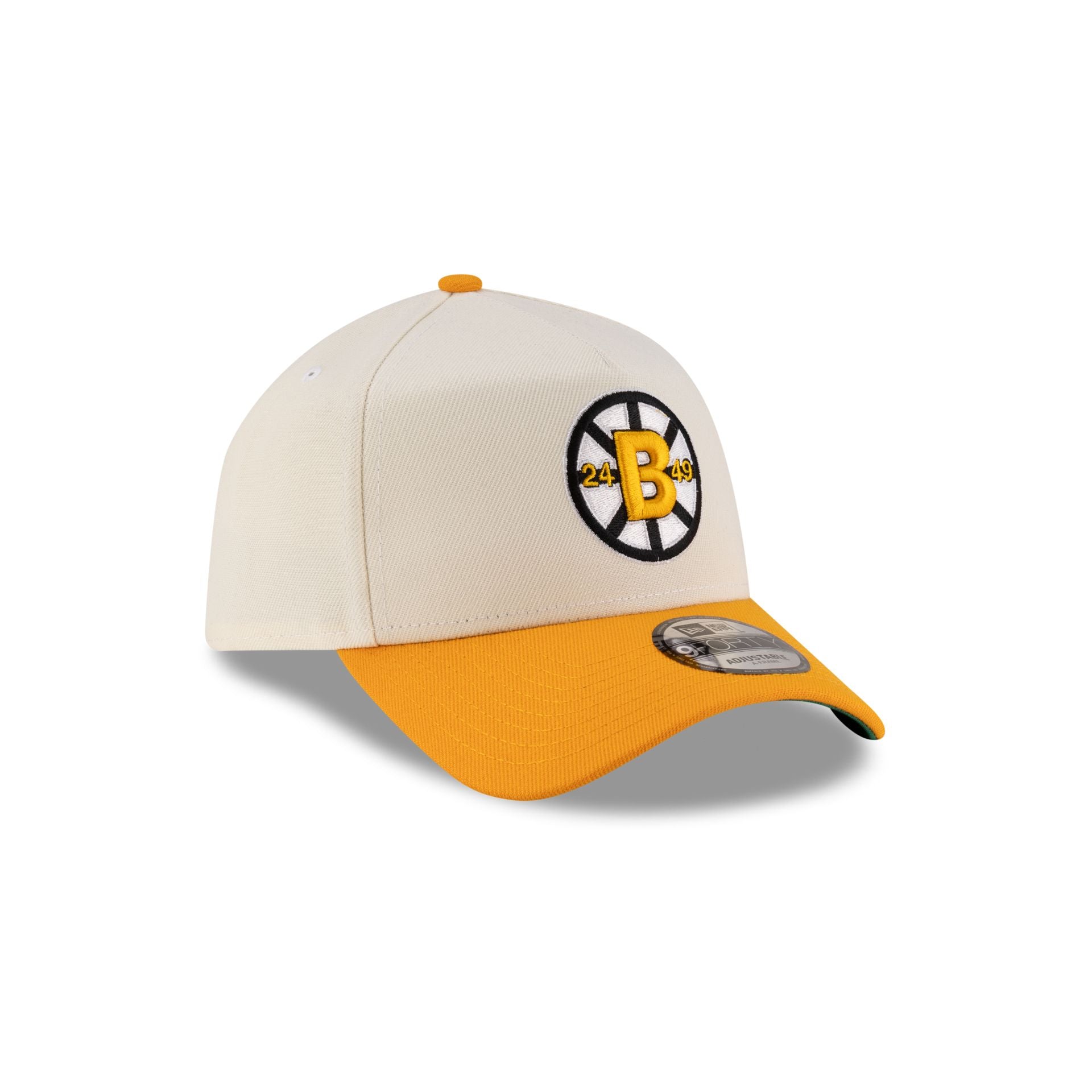 Boston Bruins Chrome White 9FORTY A-Frame Snapback Hat