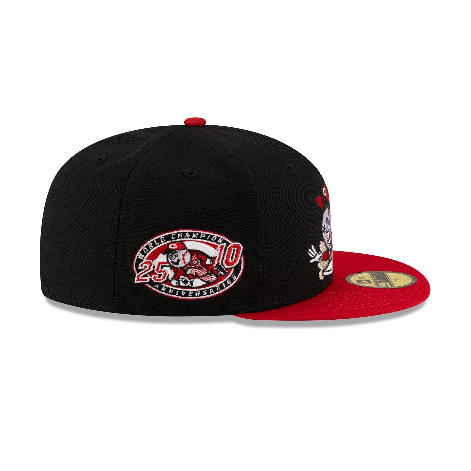 Cincinnati Reds Mascot Black 59FIFTY Fitted Hat