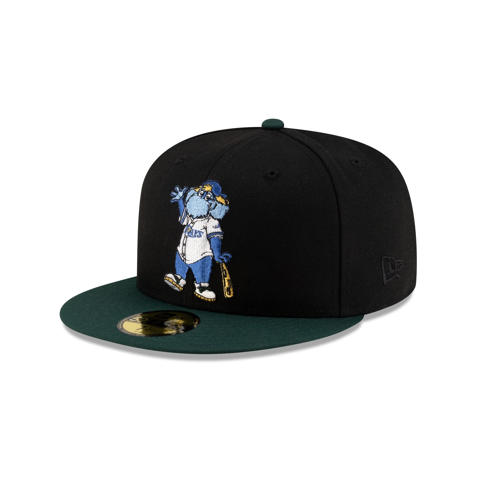 Tampa Bay Rays Mascot Black 59FIFTY Fitted Hat