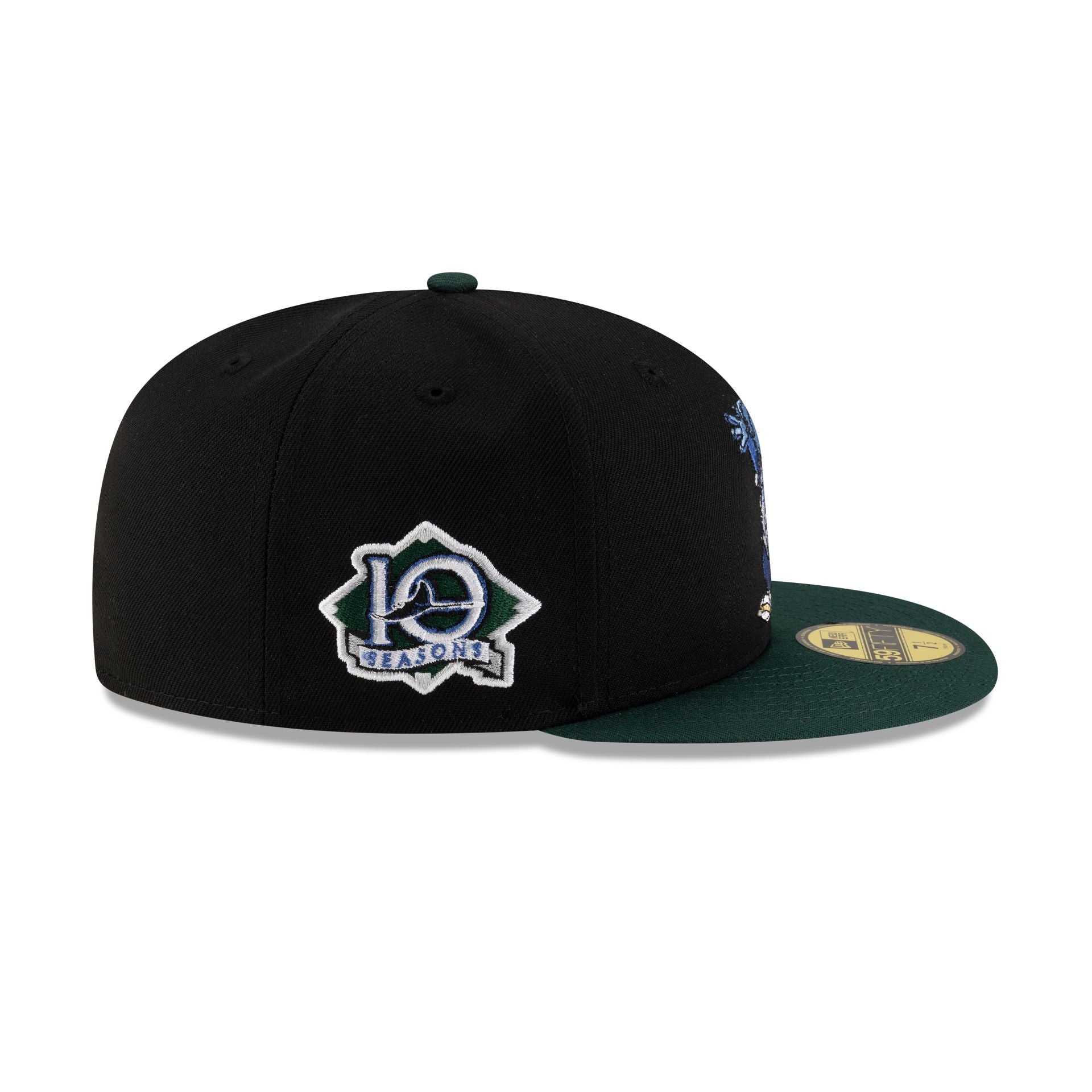 Tampa Bay Rays Mascot Black 59FIFTY Fitted Hat