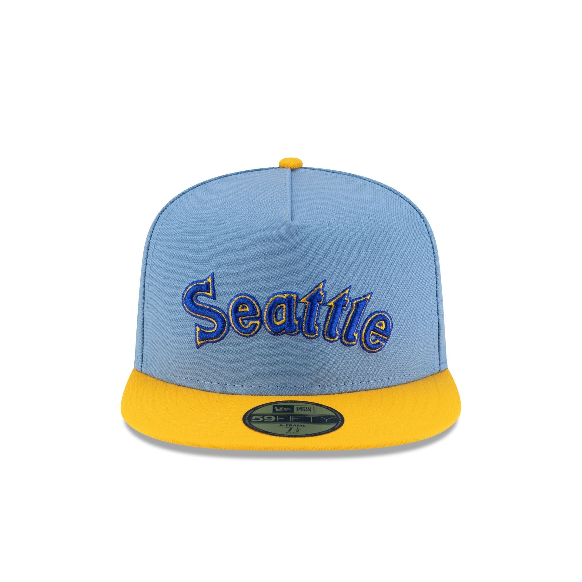 Just Caps Sky Blue Seattle Mariners 59FIFTY A-Frame Fitted Hat
