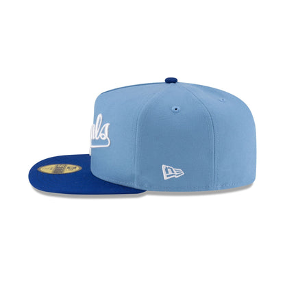 Just Caps Sky Blue Kansas City Royals 59FIFTY A-Frame Fitted Hat