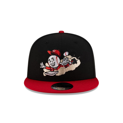 Cincinnati Reds Mascot Black 9FIFTY Snapback Hat