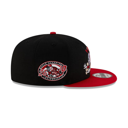 Cincinnati Reds Mascot Black 9FIFTY Snapback Hat
