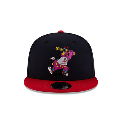 Cleveland Guardians Mascot Navy 9FIFTY Snapback Hat