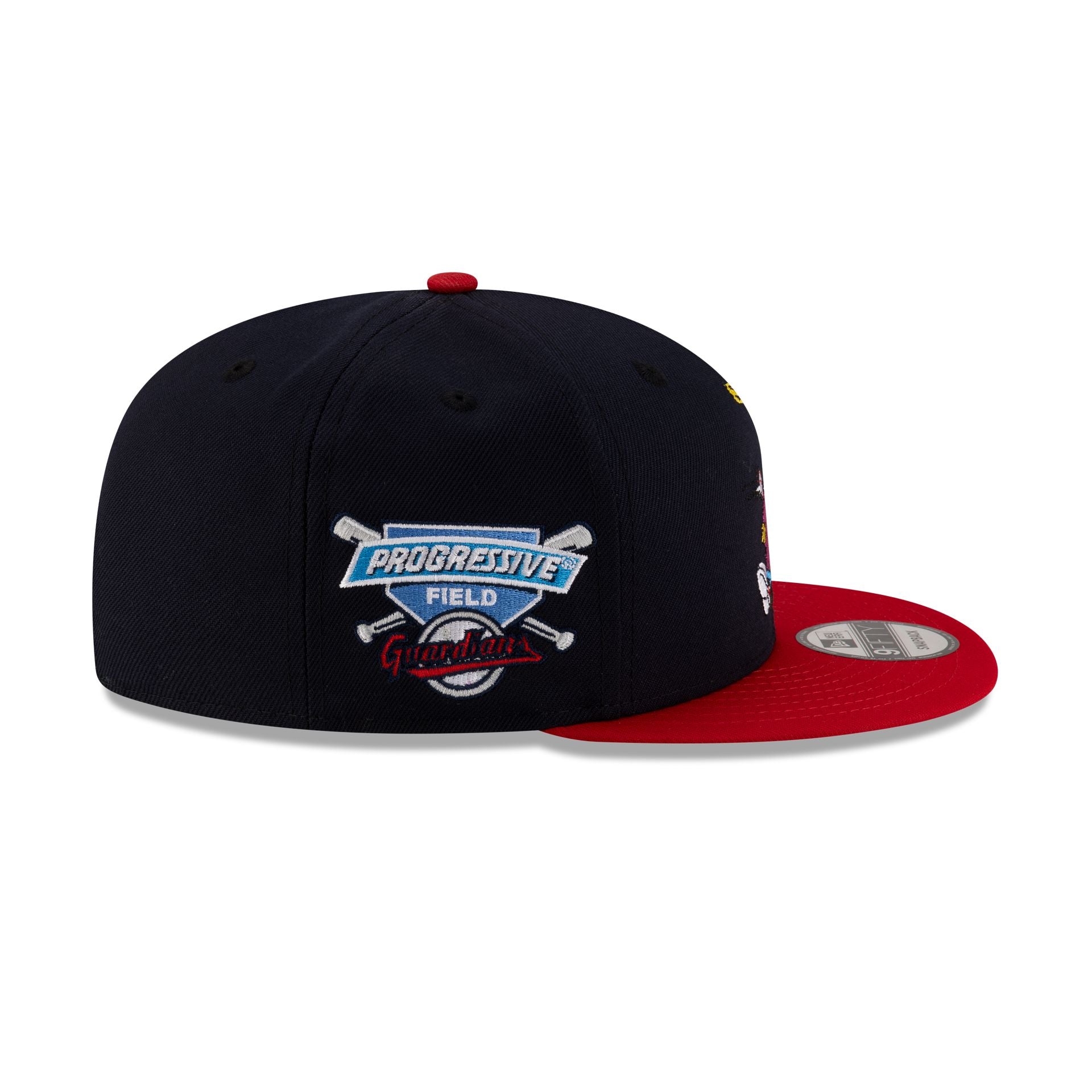 Cleveland Guardians Mascot Navy 9FIFTY Snapback Hat