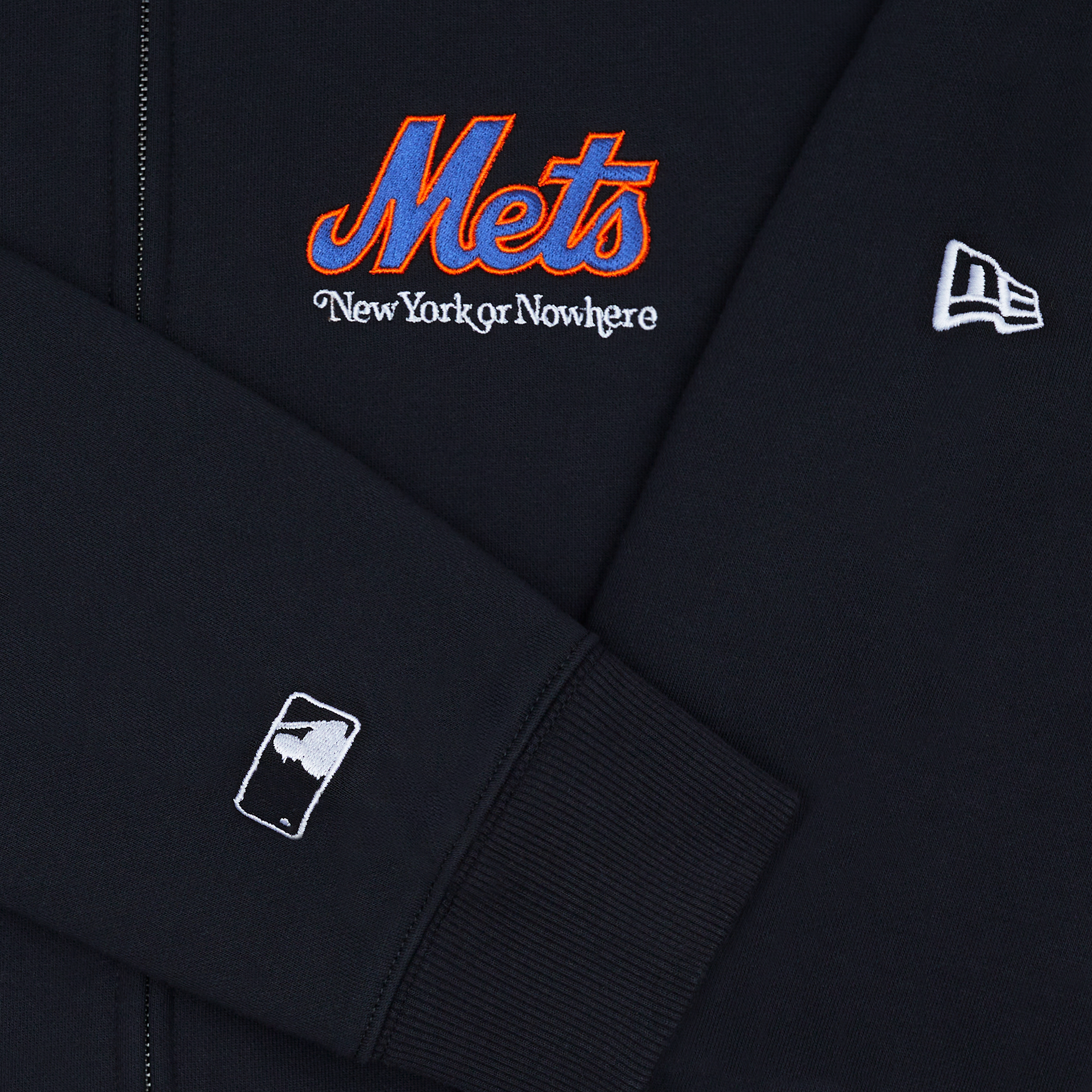 New York or Nowhere x New York Mets Youth Black Full-Zip Hoodie