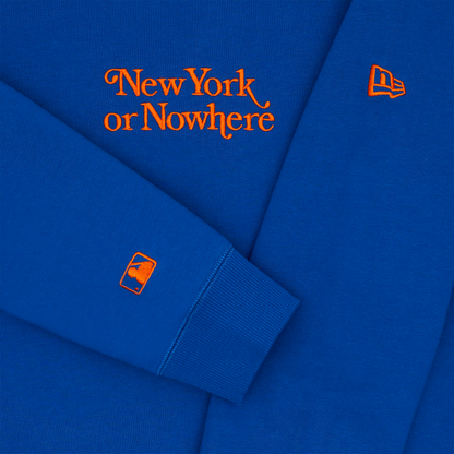 New York or Nowhere x New York Mets Youth Light Royal Crewneck